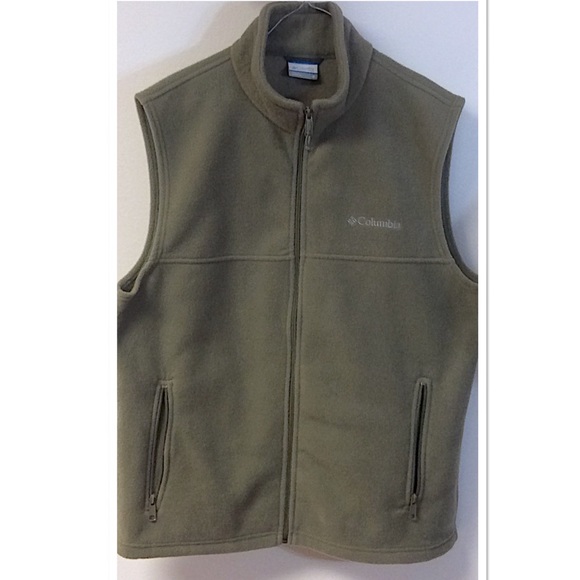 Columbia Other - COLUMBIA LIGHT OLIVE GREEN FLEECE FULL ZIP VEST